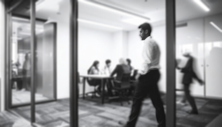 Geschäftige Menschen im modernen Büro.